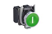 Trykknapper og signalenheder - Schneider Electric Tryk komplet grøn plan "I" 1xNO - XB4BA3311
