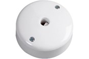 Afbrydermateriel - Csp Udløbsroset 4L jord termoplast hvid - 7420000227