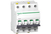 Komponenter til tavler og kasser - Schneider Electric Acti9 iC60H 4P 32A dobbelt terminal C-karakteristik 10/16kA 400V bredde 72mm - A9F07432