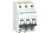 Komponenter til tavler og kasser - Schneider Electric Acti9 iC60N 3P 40A Dobbelt terminal C-karakteristik 6/10kA 230V Bredde 54mm - A9F04340