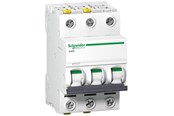 Komponenter til tavler og kasser - Schneider Electric Acti9 iC60N 3P 32A Dobbelt terminal C-karakteristik 6/10kA 230V Bredde 54mm - A9F04332