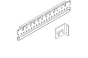 Tavler og kasser - Eaton Tabula montagebeslag for dybde 2M - 220S9505