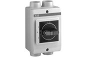 Afbrydermateriel - ABB Sikkerhedsafbryder 63A 3 polet med hjælpekontakt metrisk gevind sort greb OTP63T3M - 1SCA022608R2910