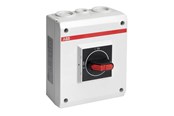 Afbrydermateriel - ABB Sikkerhedsafbryder 16 3 polet  med hjælpekontakt emc sort greb metrisk gevind OTE16T3M - 1SCA022613R2190