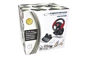 Spil tilbehør - Esperanza Wheel and pedals set - Wired Controller - PC - EG103