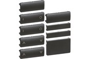 Lauritz Knudsen - LK IHC Wireless FUGA tangentsæt for batteritryk 6SL 1½ modul, koksgrå - 530D8004