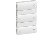 Lauritz Knudsen - LK IHC Wireless FUGA batteritryk 6 slutte 1½ modul, hvid - 505D6003
