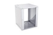Rack skabe - LK Actassi 19" vægrack fladpak med glasdør 600x600x752 mm, lysegrå - NSYKDB15U6F