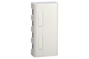 Lauritz Knudsen - LK  LEXCOM Dataudtag uden konnektor Montageboks Softline 212, 4xRJ, lysegrå - 588D5046