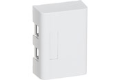 Lauritz Knudsen - LK LEXCOM Dataudtag uden konnektor Montageboks Softline 112, 2xRJ, hvid - 588D6042