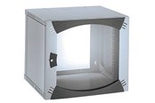 Rack skabe - LK Actassi 19'' vægrack med pladedør 600x400x646 mm 12HE, lysegrå - NSYOPB12U4FR