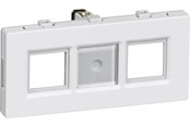 Lauritz Knudsen - LK  Dataudtag uden konnektorFUGA keystone STP/UTP 2 modul 2 stik, hvid - 538D6694