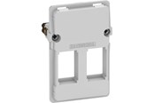 Lauritz Knudsen - LK FUGA dataudtag uden konnektor f/2 Keystone-large 1½ modul, uden afdækning - 588D0693