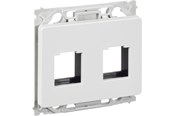 Lauritz Knudsen - LK OPUS 66 Dataudtag for 2x Keystone RJ45, 1 modul, hvid - 508N6696