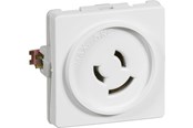 Lauritz Knudsen - LK FUGA lampestikkontakt 2-leder + jord 1 modul, hvid - 509D6018