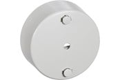Lauritz Knudsen - LK Clips-roset rund Ø 80 mm 3-leder, lysegrå - 182A5062