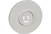 Lauritz Knudsen - LK Afdækning for lampestikkontakt Ø80 mm, grå - 182B0408