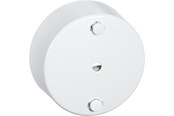 Lauritz Knudsen - LK Clips-roset rund Ø 80 mm 4-leder + jord, hvid - 182A1061