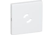 Lauritz Knudsen - LK FUGA dæksel for lampestikkontakt 50x50 mm (gammel type) 1 modul, hvid - 182B0386