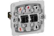 Lauritz Knudsen - LK FUGA afbryder med korrespondance 16A med lampe 250V 1 modul, uden afdækning - 542D0306