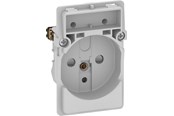 Lauritz Knudsen - LK FUGA stikkontakt 2-pol med pindjord 1½ modul, uden afdækning - 501D0671