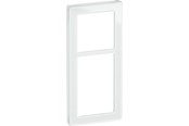 Lauritz Knudsen - LK FUGA Pure 66 Design ramme 2½ modul, hvid glas - 560D1025