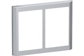 Lauritz Knudsen - LK FUGA Soft 63 Design ramme 2x1½ modul, stålmetallic - 560D7215