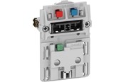 Lauritz Knudsen - LK FUGA stikkontakt med afbryder med jord 1½ modul, uden afdækning - 501D0014