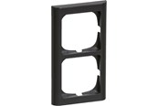 Lauritz Knudsen - LK FUGA Softline 63 ramme 2x1 modul, koksgrå - 500D8020