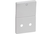 Lauritz Knudsen - LK FUGA tangent/afdækning for stikkontakt med 2-pol afbryder 1½ modul, lysegrå - 530D5919