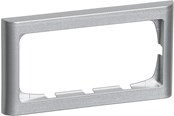 Lauritz Knudsen - LK FUGA Softline 63 ramme 2 modul vandret, stålmetallic - 500D7120
