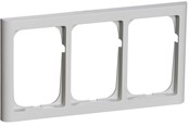 Lauritz Knudsen - LK FUGA Softline 63 ramme 3x1½ modul, lysegrå - 500D5315