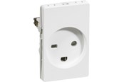 Lauritz Knudsen - LK FUGA stikkontakt hospital 2-pol med jord 1½ modul, hvid - 501D6631