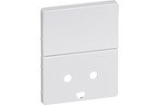 Lauritz Knudsen - LK OPUS 66 tangent/afdækning for stikkontakt med afbryder 2-pol med jord 1½ modul, hvid - 500N6014