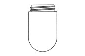 Lamper - Teknisk Belysnings Industri Cylinderglas klar med gevind - 726B0043