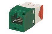 Netværkstilbehør - PANDUIT Modular jack kat.5e utp mini-com g grøn - CJ5E88TGGR
