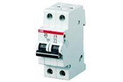 Komponenter til tavler og kasser - ABB Automatsikring c 13a, 2-polet c-karakteristik, brydeevne 6ka, 230/400v ac, 35mm bred s202-c13 - 2CDS252001R0134