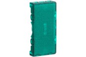 Lauritz Knudsen - LK FUGA afbryderlampe LED 16A 12/24V ½ modul, grøn - 540D0008