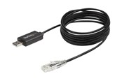 Netværkskabel - StarTech.com 6 ft. / 1.8 m Cisco USB Console Cable - USB to RJ45 - 460Kbps - serial cable - 1.8 m - black - Sort - 1m - ICUSBROLLOVR