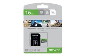Hukommelseskort - PNY Elite MicroSD/SD - 85MB/s - 16GB - P-SDU16GU185GW-GE