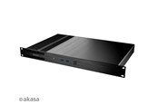 Kabinet - Akasa Galileo TU3 Thin-Mini-ITX 1U GehÃ¤use OEM - Kabinet - Ultra small form factor - Sort - A-ITX29-M1B