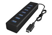 USB hub - ICY BOX Hub 7-Port USB 3.0 IB-HUB1700-C3 USB hub - USB 3.2 - 7 ports - Sort - IB-HUB1700-C3
