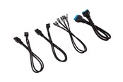 Kabinet Tilbehør - Corsair Premium Sleeved Front Panel Extension Kit 30cm - Sort - CC-8900244