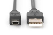 USB kabel - DIGITUS USB 2.0 Type-A til USB Mini-B Cable - 3m - AK-300108-030-S