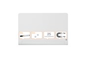 Konference & Præsentation - Nobo Whiteboard glastavle  Widescreen 45" afrundet brillant hvid - 1905191