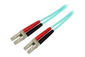 Netværkskabel - StarTech.com 7m OM3 LC to LC Multimode Duplex Fiber Optic Patch Cable - patch cable - 7 m - aqua - Blå - 7m - A50FBLCLC7