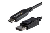 Skærmkabel - StarTech.com 5.9 ft. (1.8 m) - USB-C to DisplayPort Adapter Cable - 8K - HBR3 - external video adapter - black - CDP2DP146B
