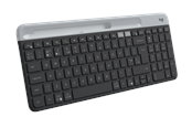 Tastatur - Logitech K580 Slim Wireless Keyboard - Tastatur - Nordisk - Grå - 920-009274
