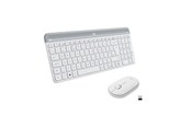 Tastatur - Logitech Slim Wireless Combo MK470 - Tastatur & Mus sæt - Engelsk - UK - Hvid - 920-009205