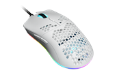 Mus - DUTZO Keiryō RGB - Matt White - Gaming Mus - Optisk - 6 knapper - Hvid med RGB-LED lys - KEIRYO3389-RGB-MW